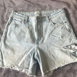 Abercrombie & Fitch Light Wash Jean Shorts